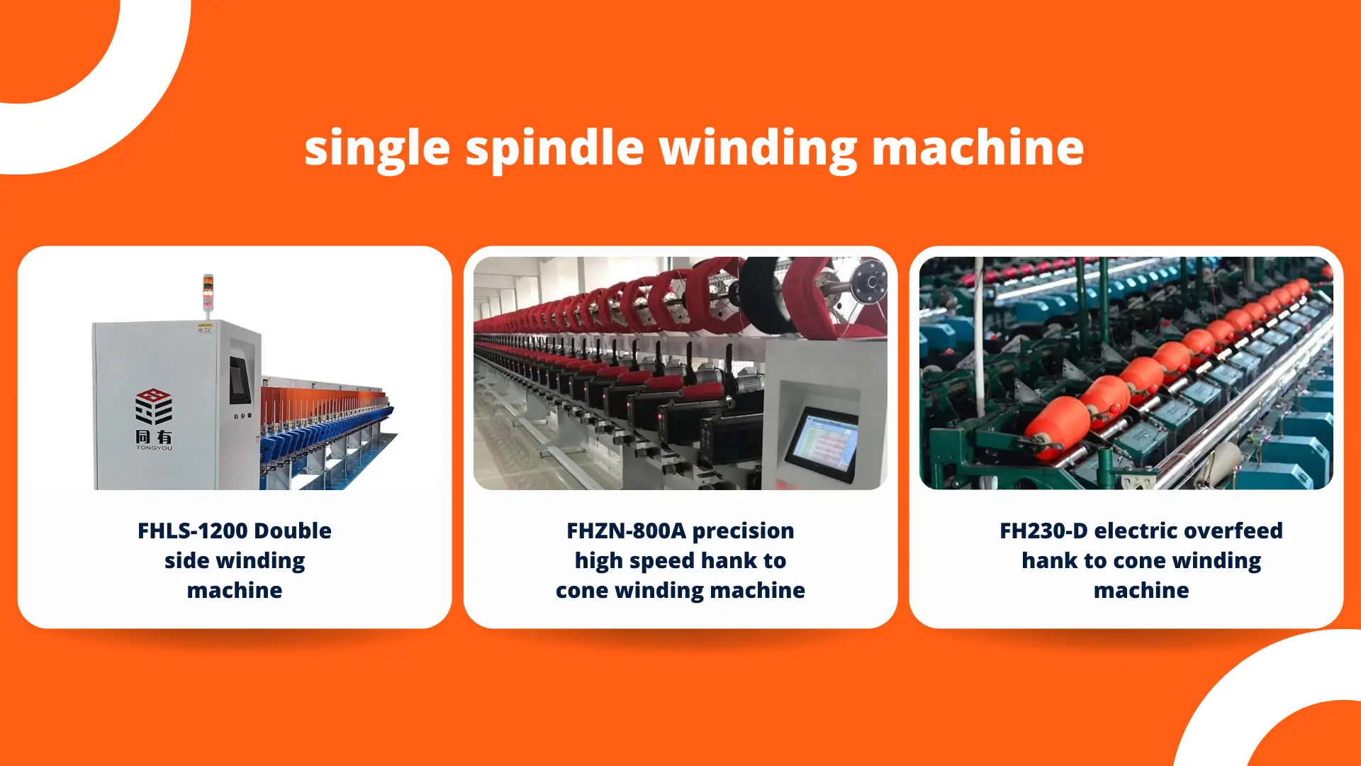  Contact Feihu for single spindle machines.